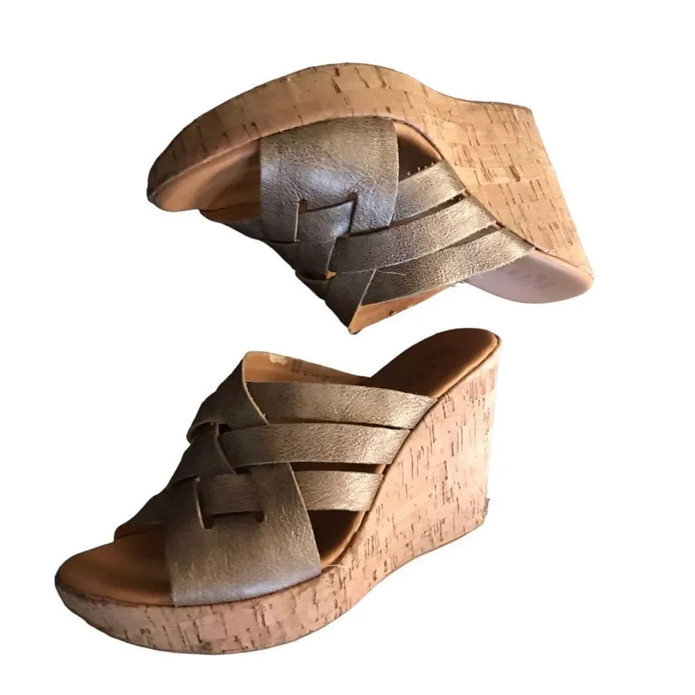 Korks size 8 wedge high sandal excellent condition see pics purchased @Nordstrom